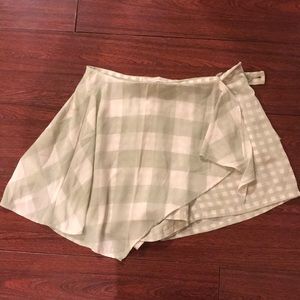 Urban Outfitters Green Gingham Skort 2